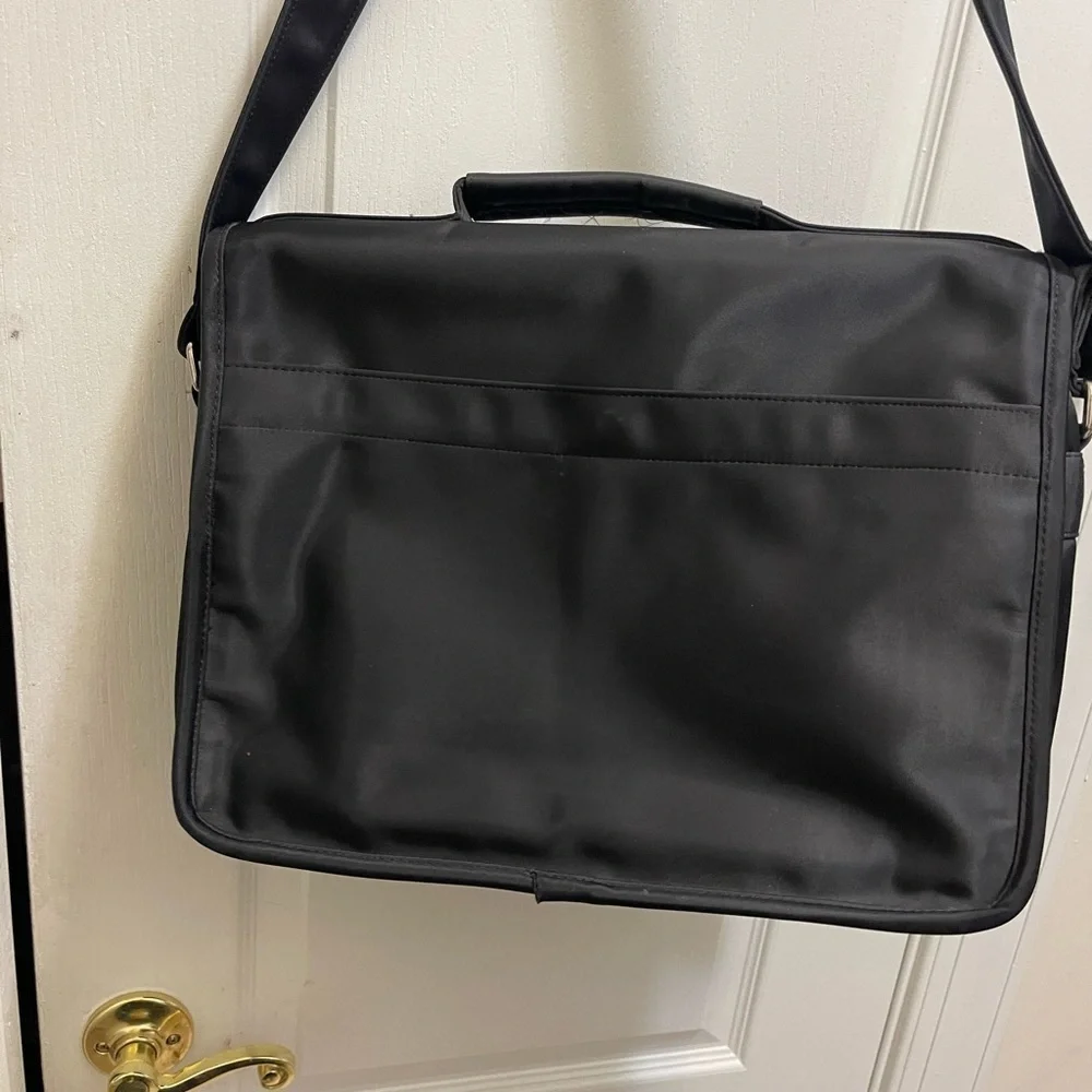GUESS Black Nylon Exterior Laptop Bags in new conditions